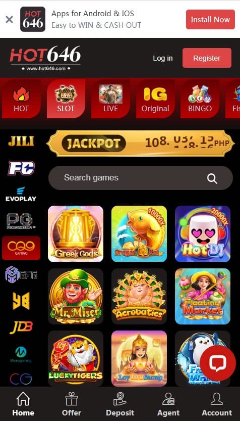 hot646 Casino Game Types